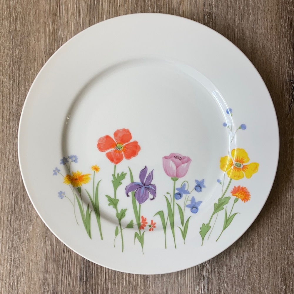 Vintage Floral Plate